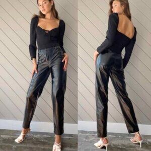 Wilfred black vinyl Funk Pants